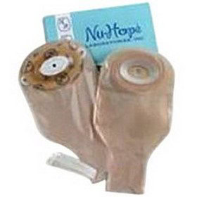 Nu-Hope 1-Piece CTF1-1/8" x 2" Oval Convex Drainable Pouch