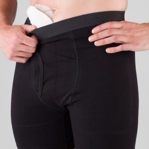 Men's Black Boxer Briefs - Large