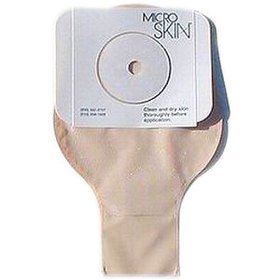 MicroSkin 1-Piece Precut  7/8" Flat Drainable Pouch