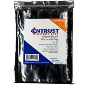 Entrust Ostomy Pouch Disposal Bag 8x8