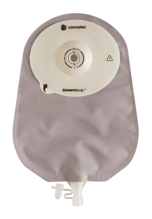 Esteem Body 1-Piece CTF Soft Convex Urostomy Pouch